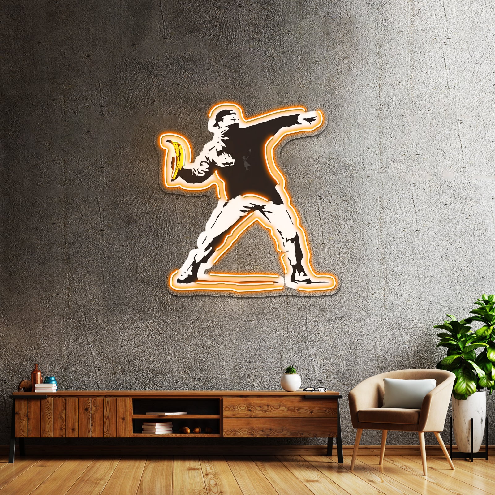 Banksy Underground Dancign Artwork Led Neon Sign - LED neon sign view 6