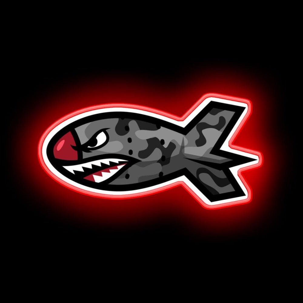 Bape Shark Bomb Torpedo Neon Sign - LED neon sign view 5