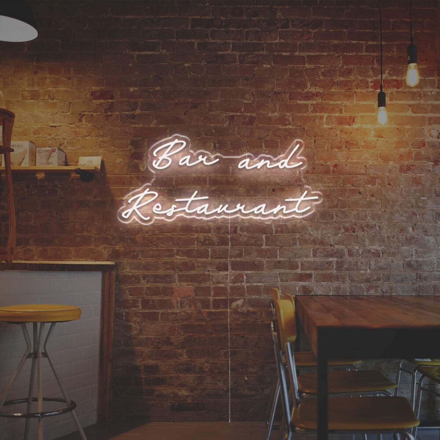 Bar And Restaurant Led Neon Sign Home Bars Chic Cafes And Vibrant Parties | Shineneon
