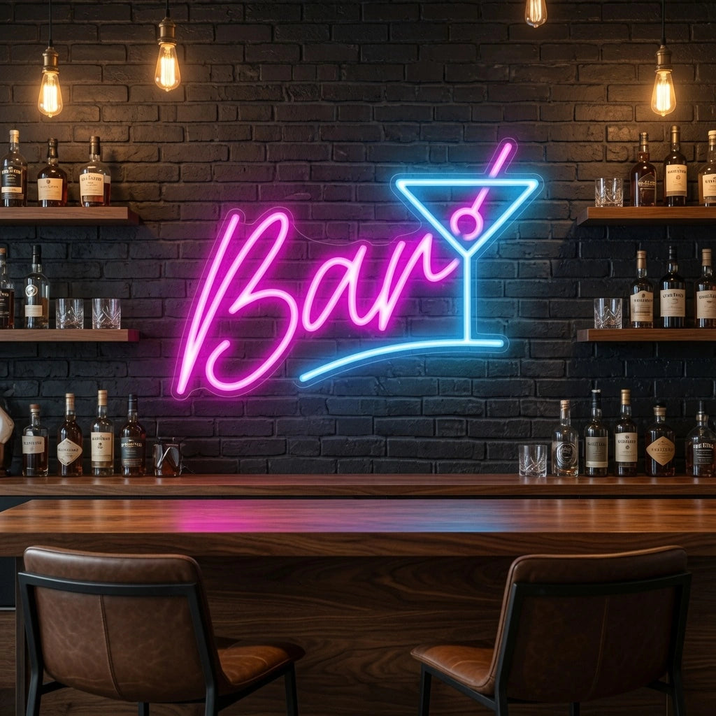 Bar Business LED Neon Sign - 03 Real Lifestyle Scene