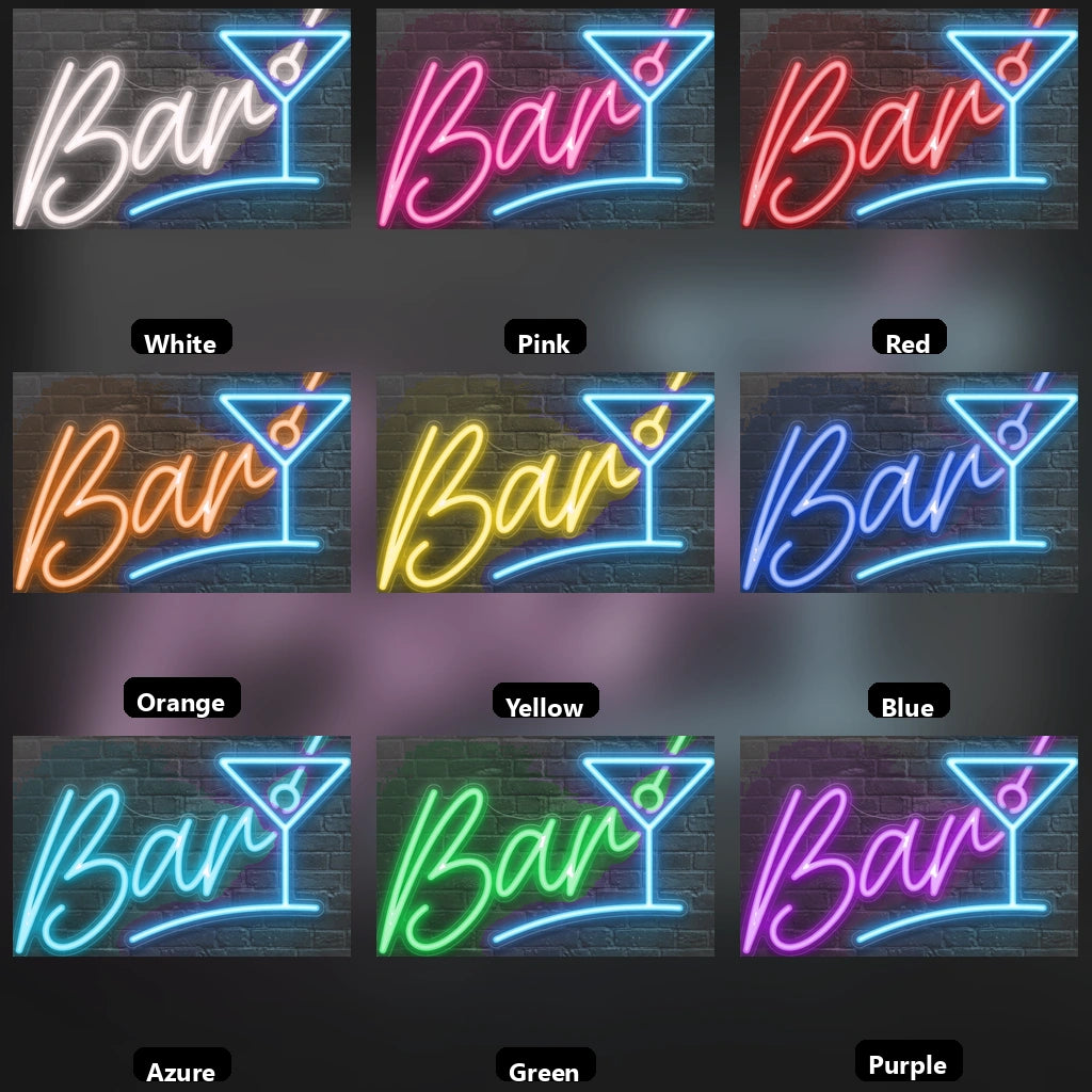 Bar Business LED Neon Sign - 05 Color Grid