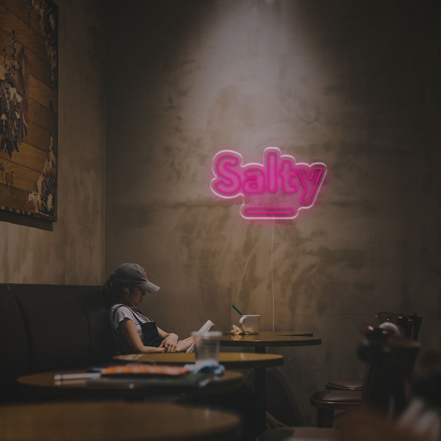 Bar Cafe Or Kitchen With The Vibrant Glow Of Salty Led Neon Sign | Shineneon