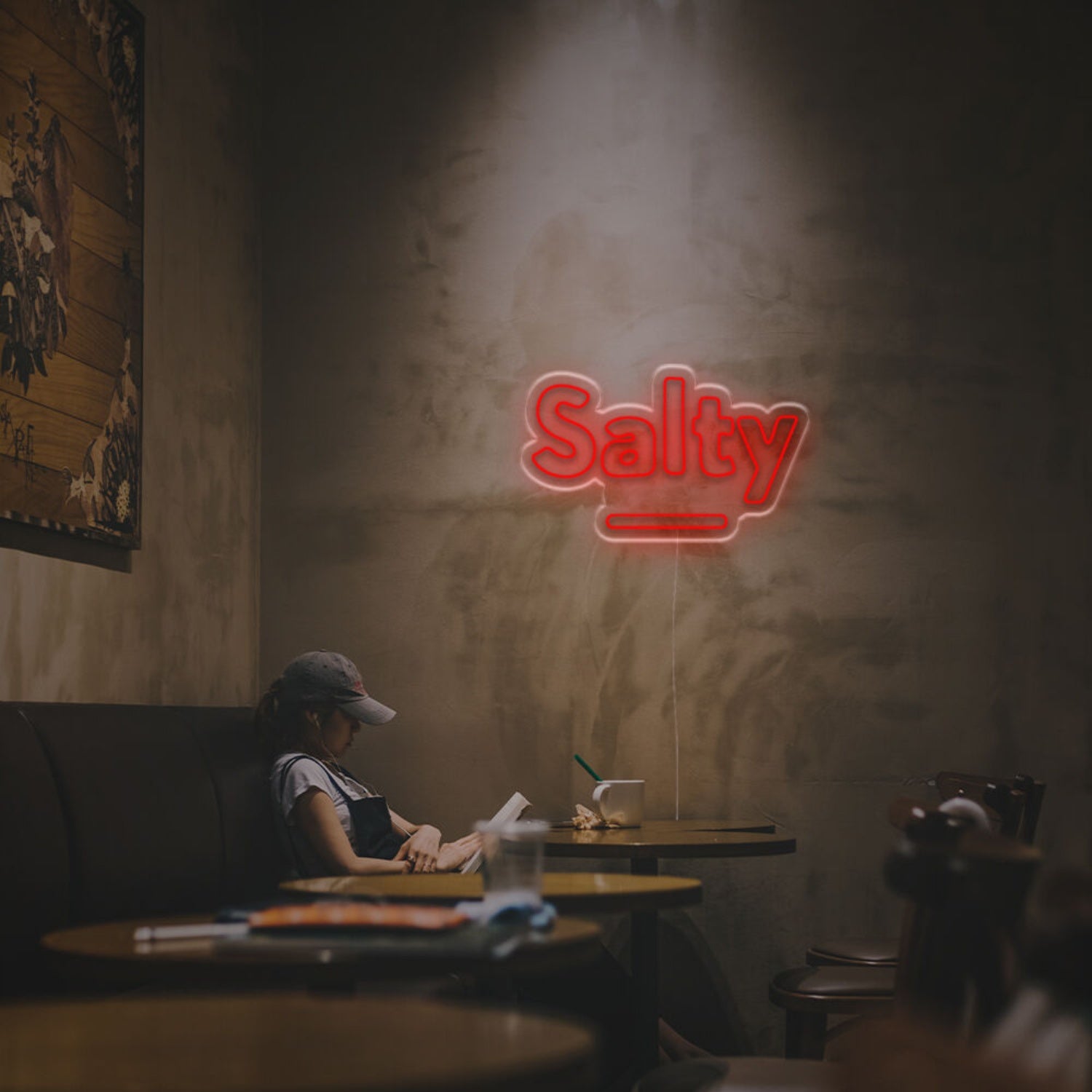 Bar Cafe Or Kitchen With The Vibrant Glow Of Salty Led Neon Sign | Shineneon