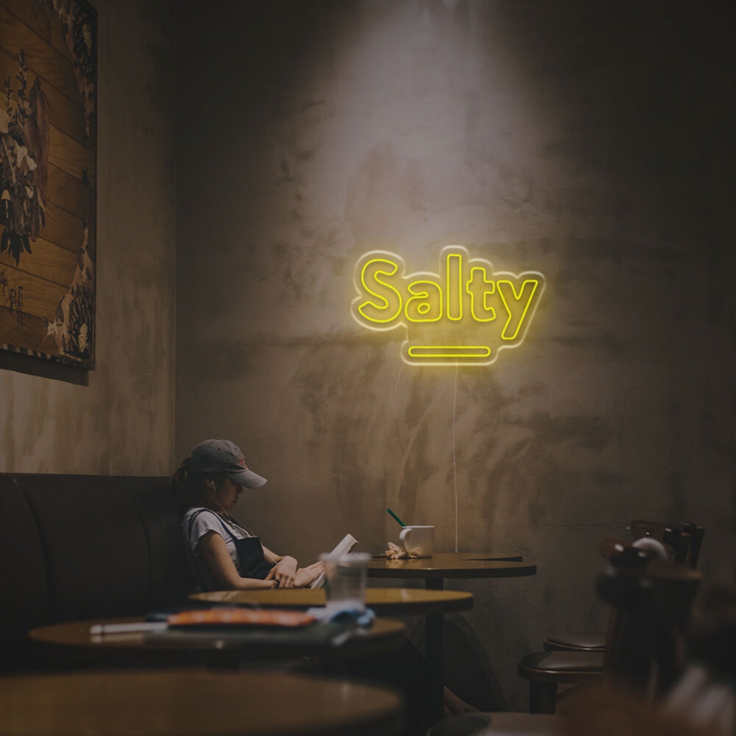 Bar Cafe Or Kitchen With The Vibrant Glow Of Salty Led Neon Sign | Shineneon