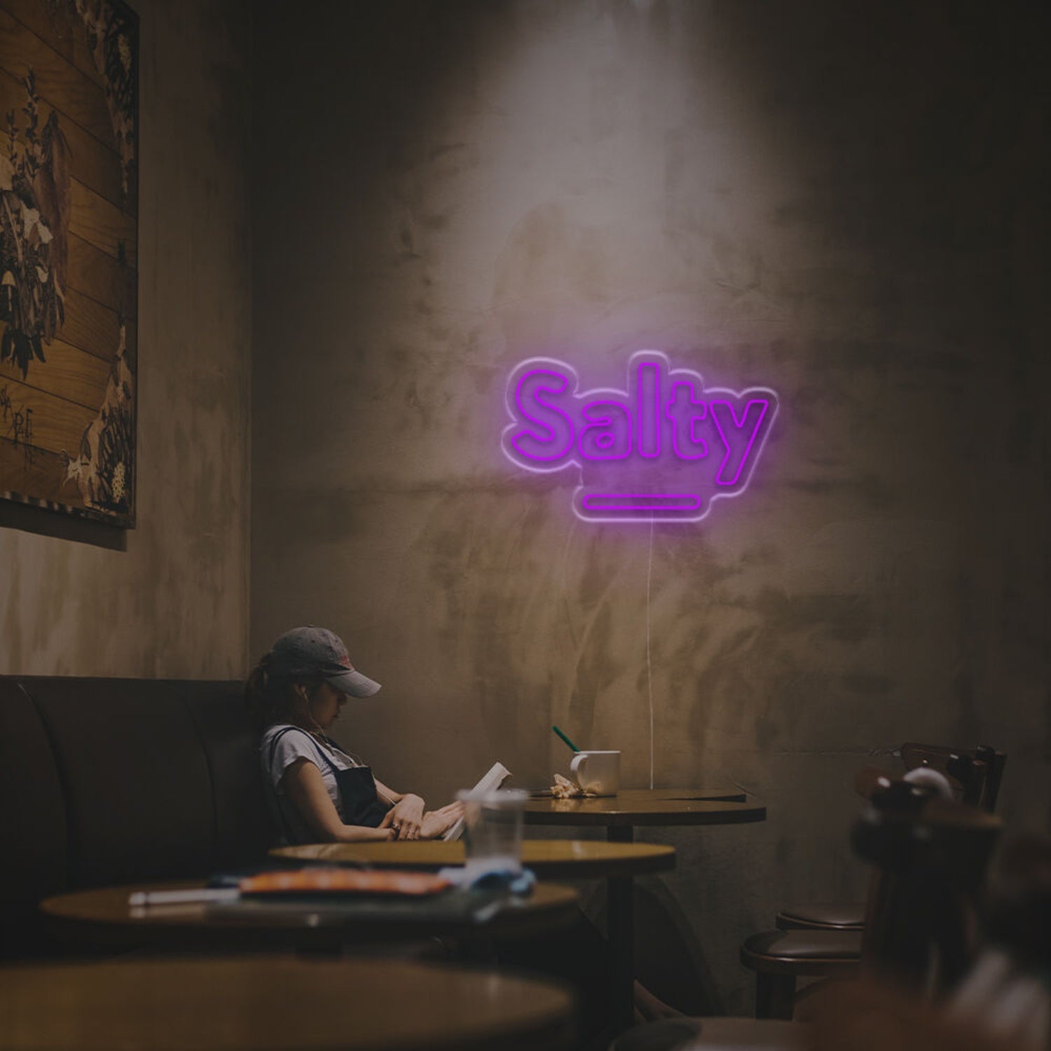 Bar Cafe Or Kitchen With The Vibrant Glow Of Salty Led Neon Sign | Shineneon