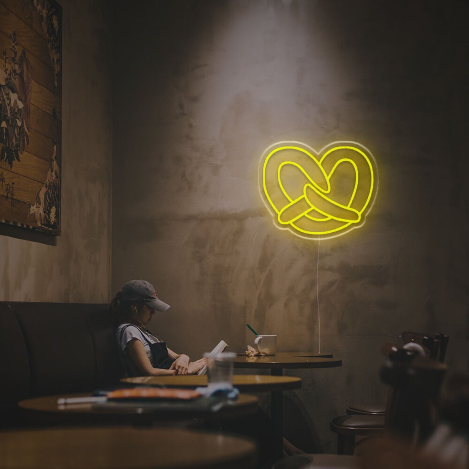 Bar Cafe The Glow Of Pretzel Led Neon Sign - Shineneon