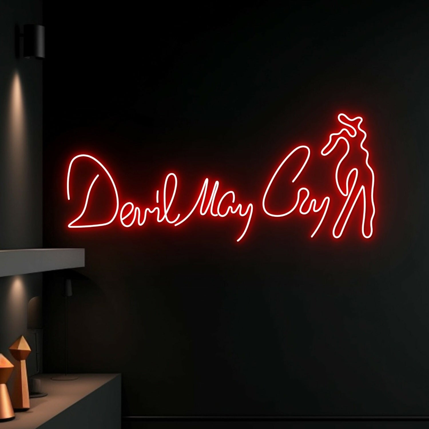 Bar Club With Devil May Cry Led Neon Sign Decor - Shineneon