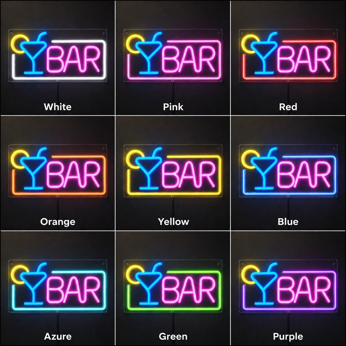 Bar Cocktail Glass LED Neon Sign - Shineneon