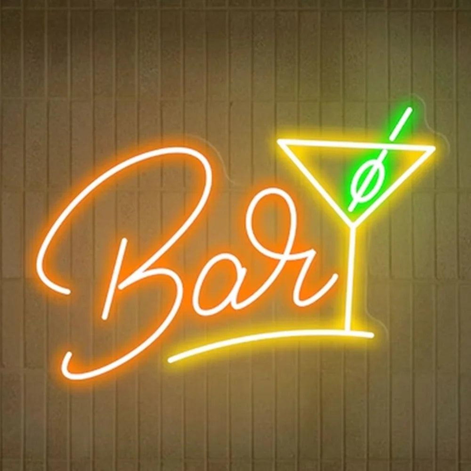 Bar Cocktail Glass Pink Blue Led Neon Sign For Lounge Cafe Decor | Shineneon