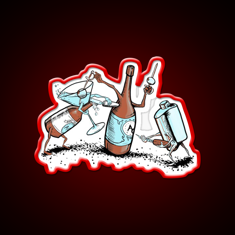 Bar Fight Man Cave Bar Led Neon Sign Rgb Color