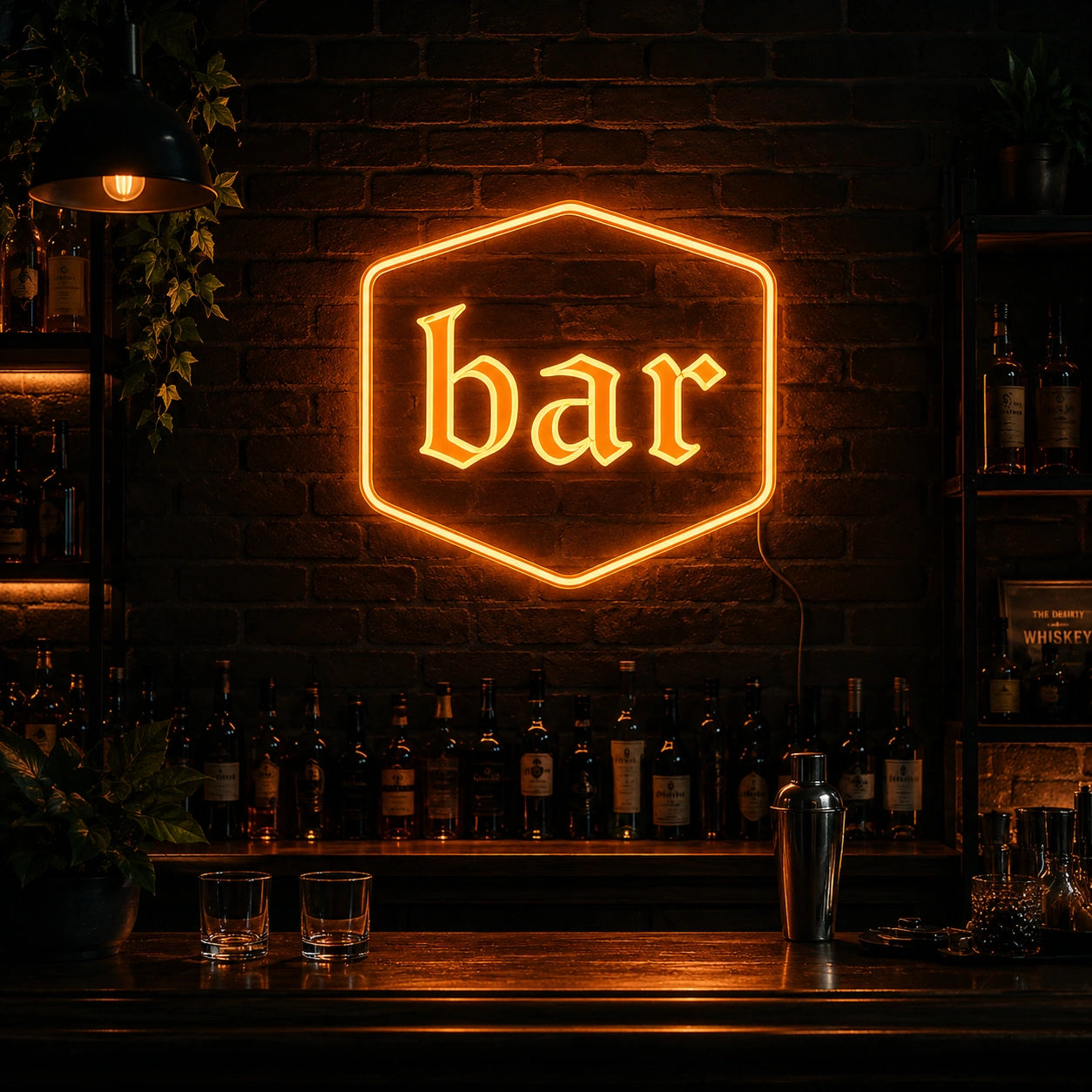 Bar Hexagon LED Neon Sign high-converting product image