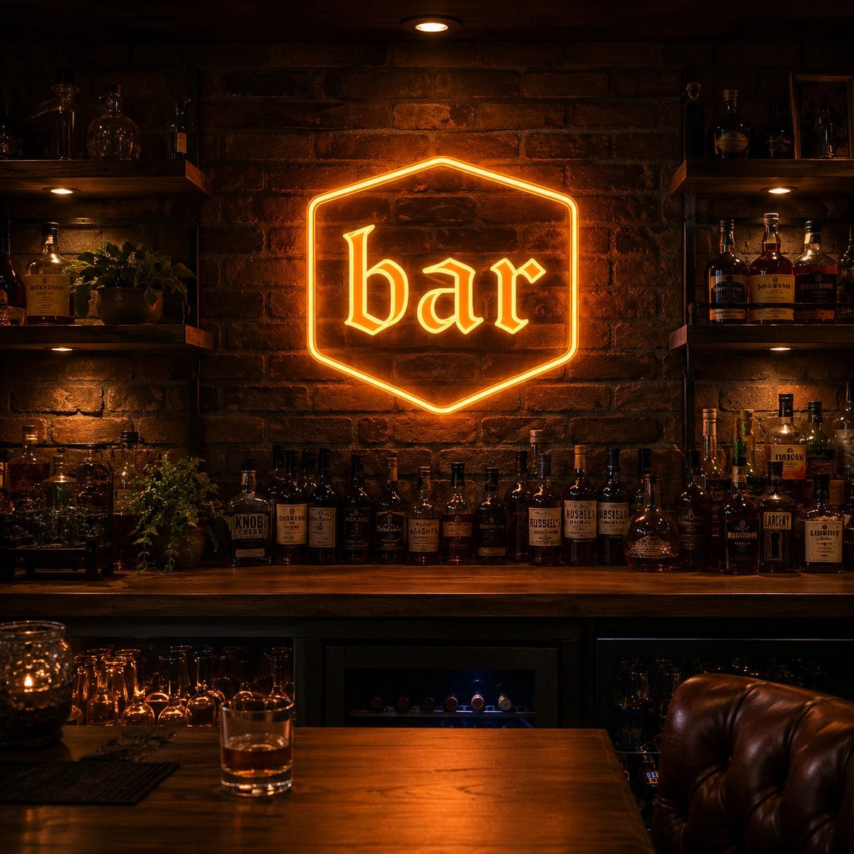 Bar Hexagon LED Neon Sign - Shineneon