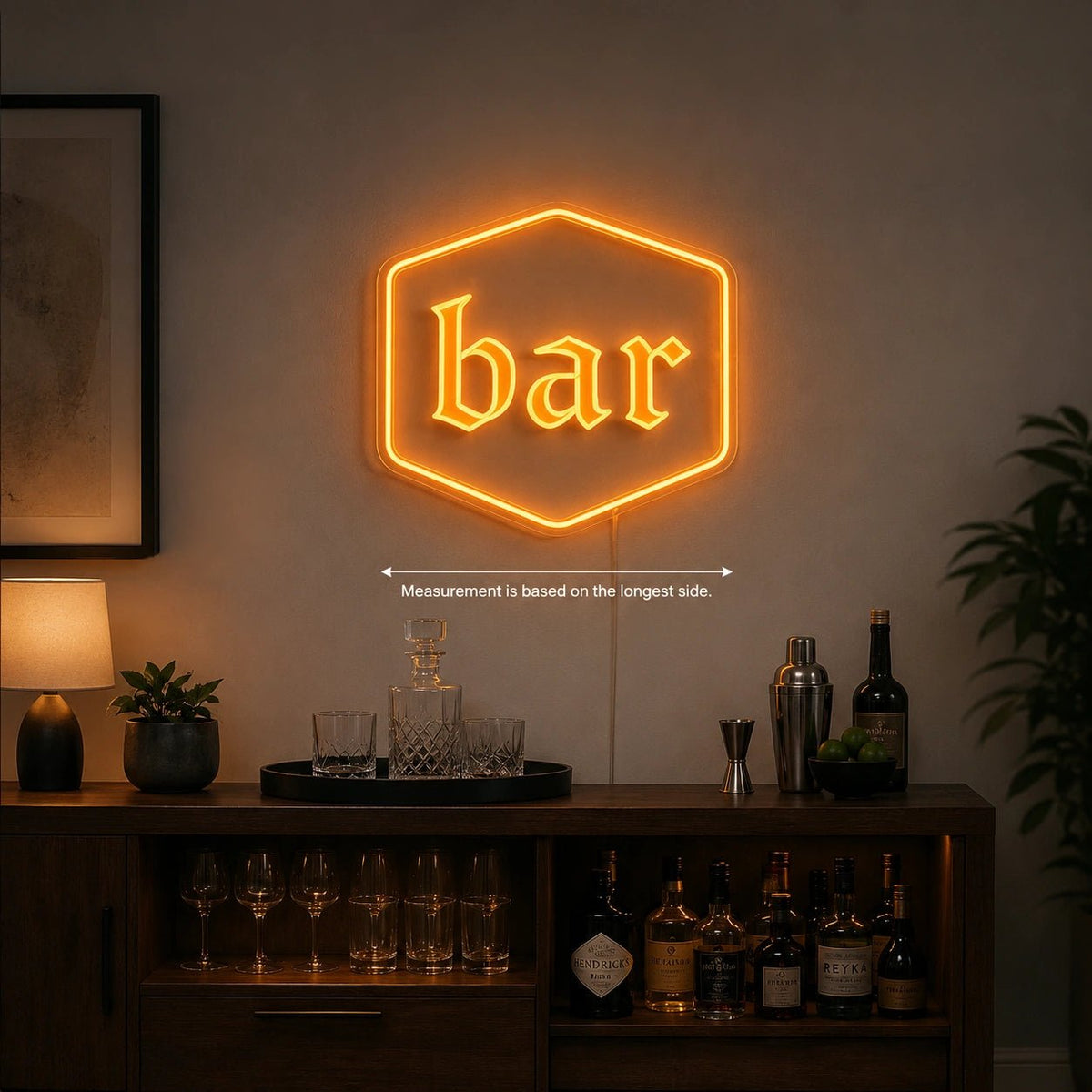 Bar Hexagon LED Neon Sign - Shineneon