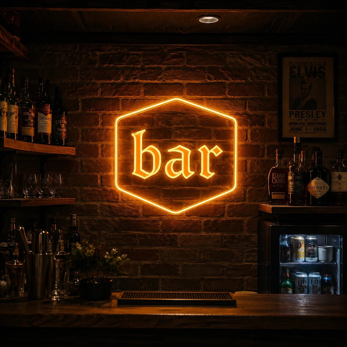 Bar Hexagon LED Neon Sign - Shineneon