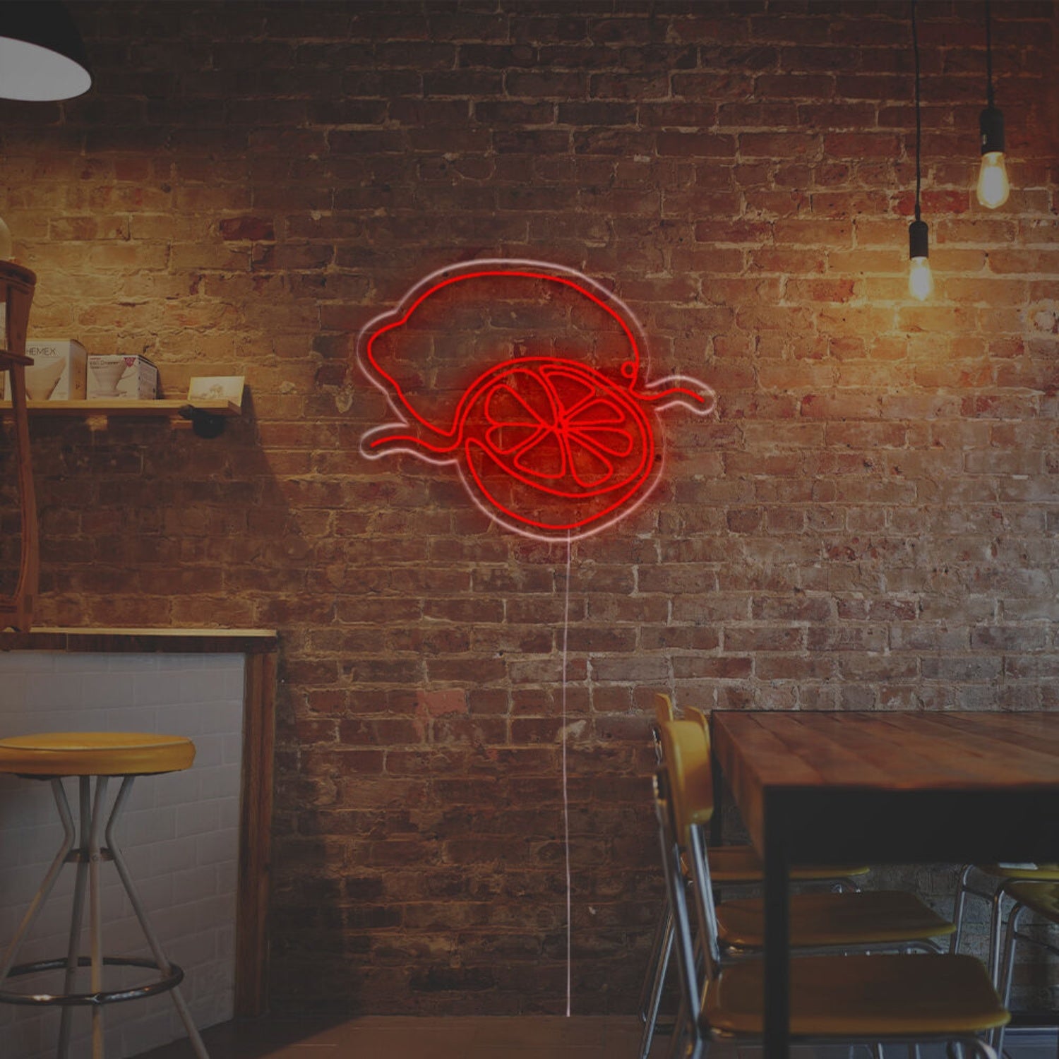 Bar Kitchen Or Summer Event With The Sliced Lemon Led Neon Sign | Shineneon