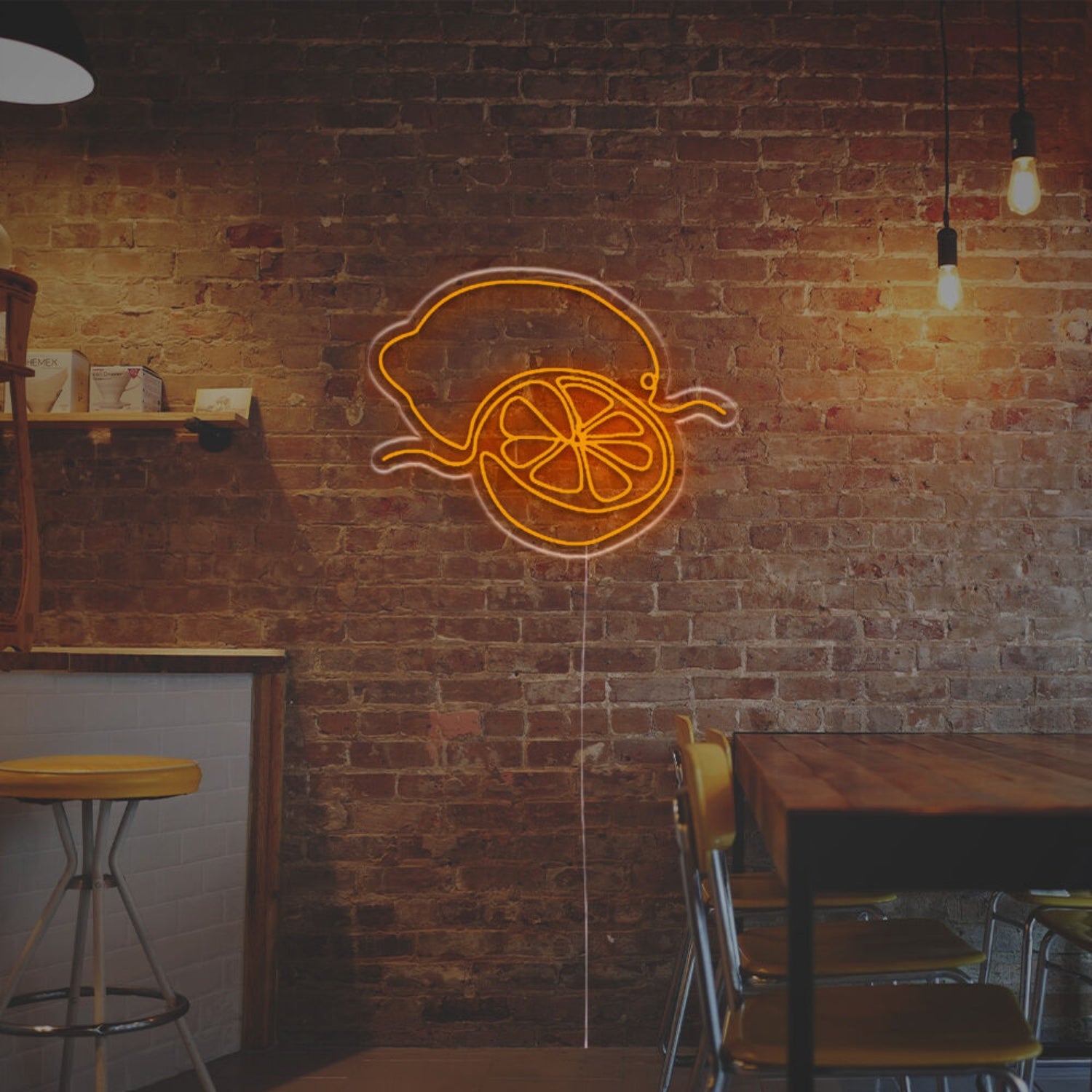 Bar Kitchen Or Summer Event With The Sliced Lemon Led Neon Sign | Shineneon