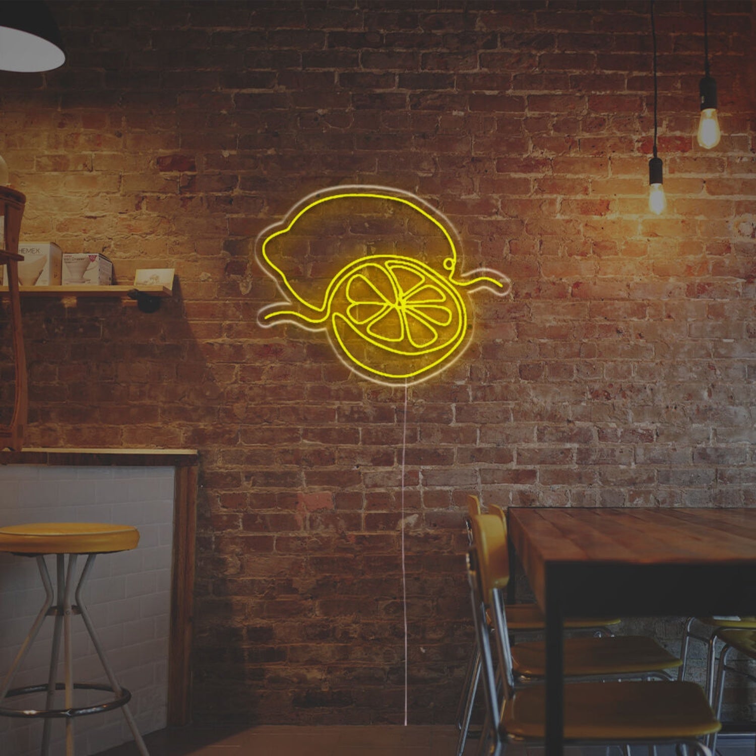 Bar Kitchen Or Summer Event With The Sliced Lemon Led Neon Sign | Shineneon