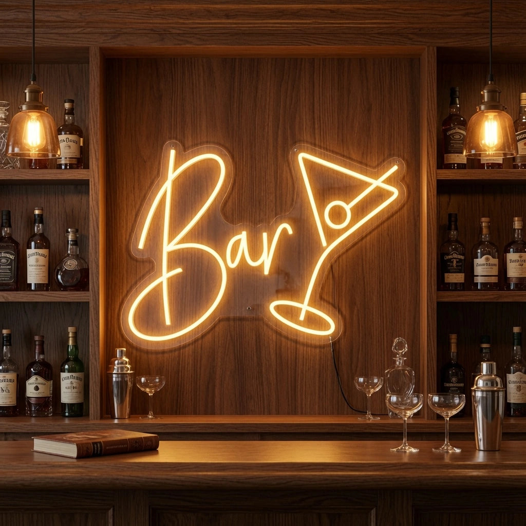 Bar LED Neon Sign Bedroom Decor - 03 Real Lifestyle Scene