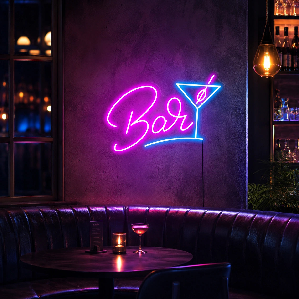 Bar LED Neon Sign Wall Art - 03 Real Lifestyle Scene