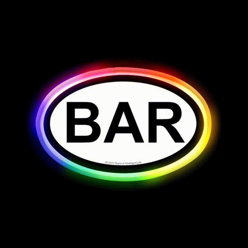 Bar Location Man Cave Bar Led Neon Sign Rgb Color