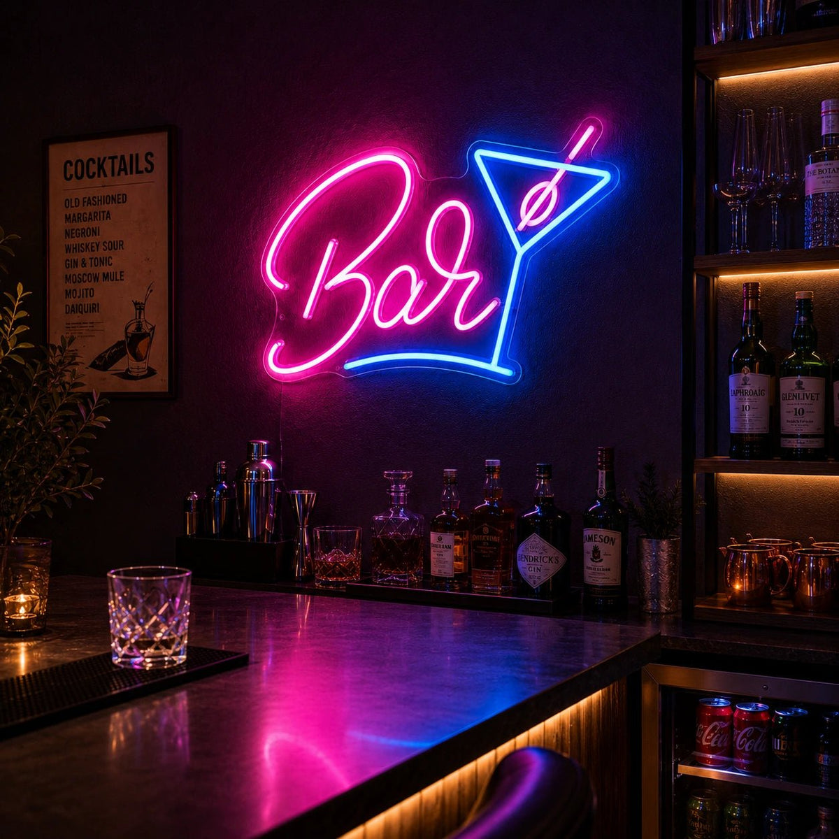 Bar Martini Glass LED Neon Sign - Shineneon