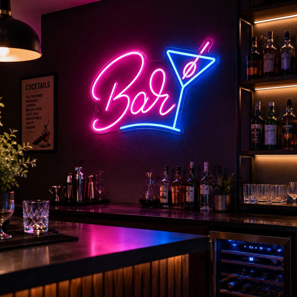 Bar Martini Glass LED Neon Sign - Shineneon