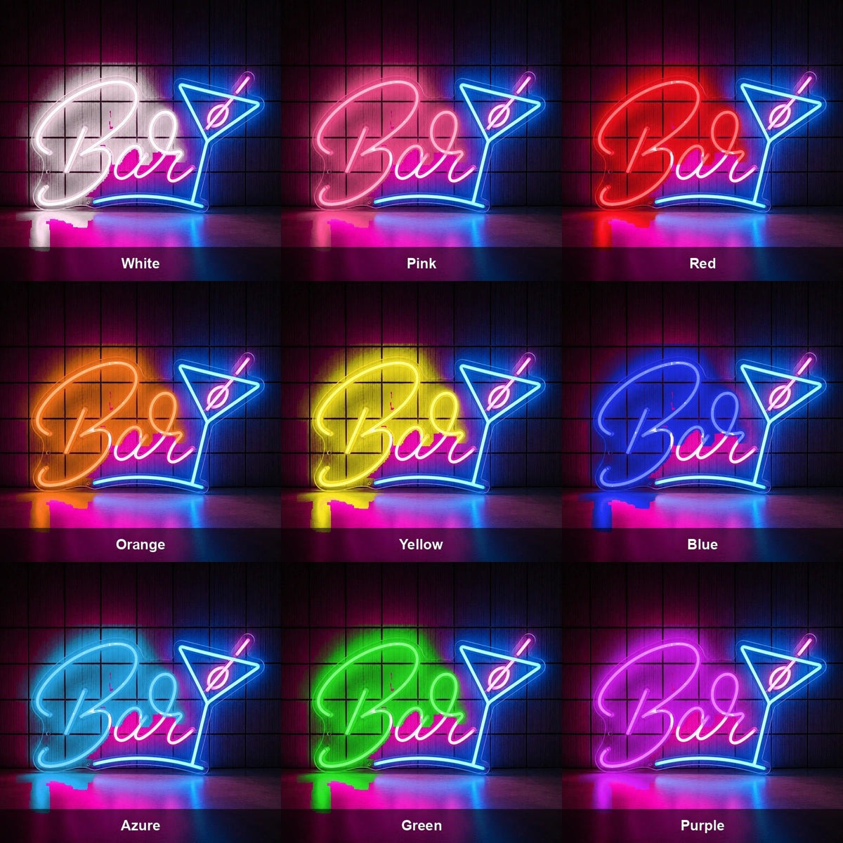 Bar Martini Glass LED Neon Sign - Shineneon