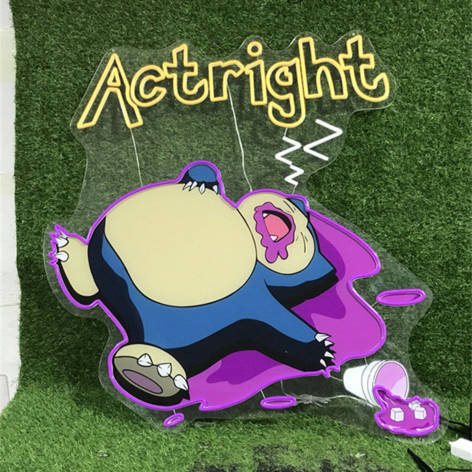 Bar Office Decor With The Versatile Uv Actright Led Neon Sign | Shineneon