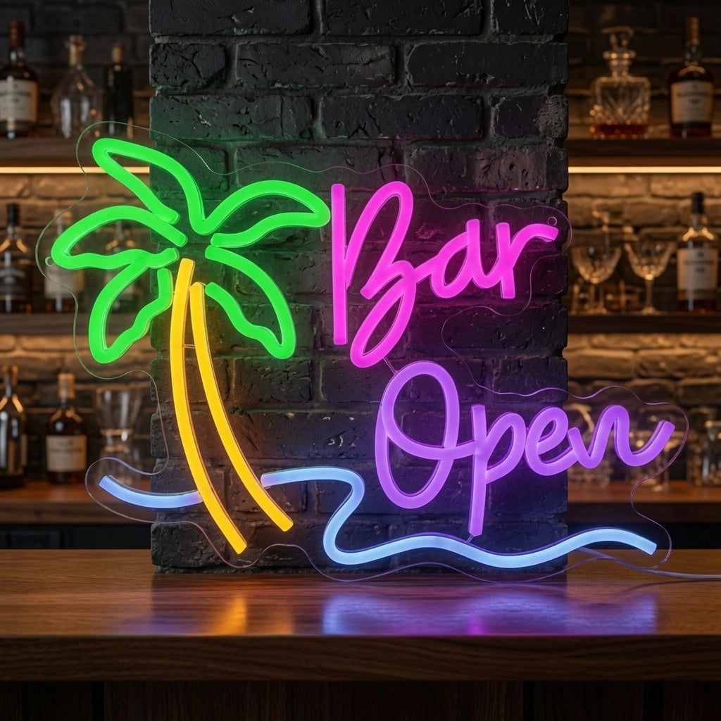 Bar Open LED Neon Sign Bedroom Decor - 02 High-Converting Product Image