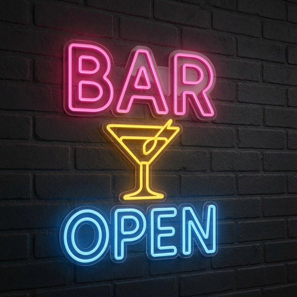 Bar Open LED Neon Sign Home Decor - 01 Original Product Image