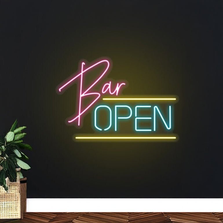 Bar Open Led Sign Wall Decor Bar Neon Sign - Shineneon