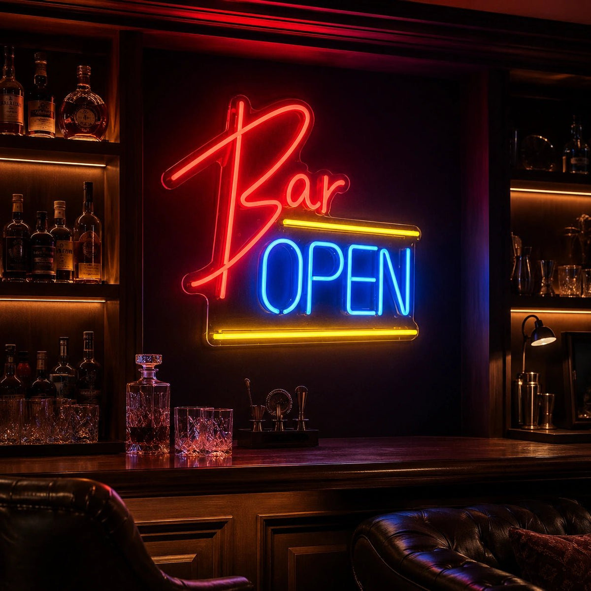 Bar Open Man Cave LED Neon Sign Man Cave Neon Sign - Shineneon