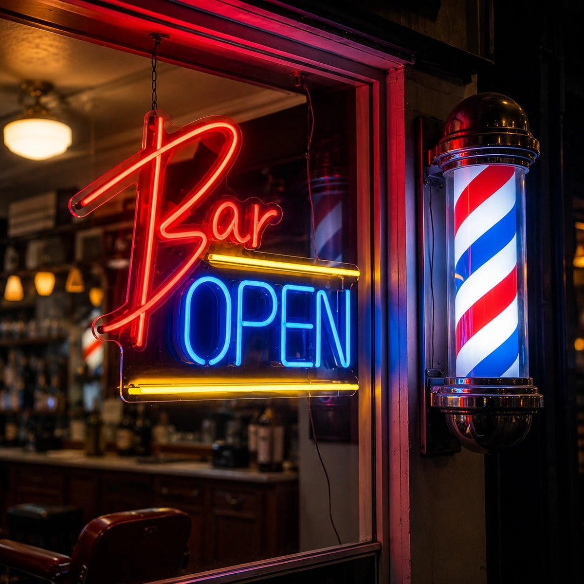 Bar Open Man Cave LED Neon Sign Man Cave Neon Sign - Shineneon