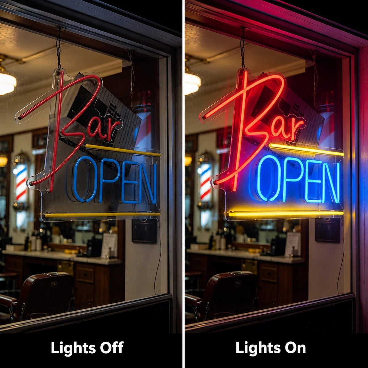 Bar Open Man Cave LED Neon Sign Man Cave Neon Sign - Shineneon