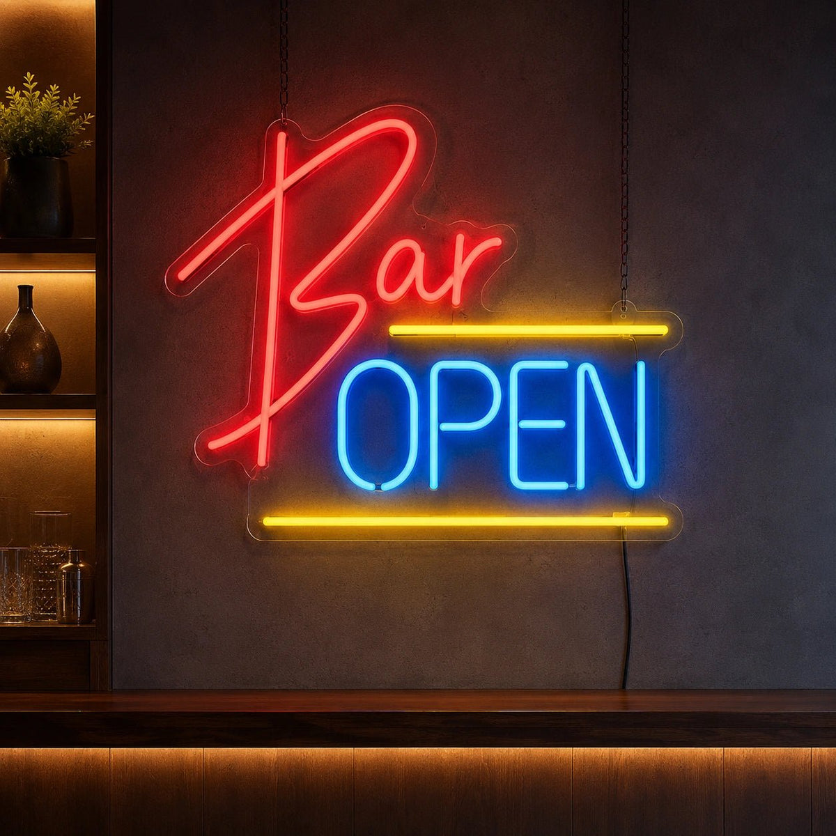 Bar Open Man Cave LED Neon Sign Man Cave Neon Sign - Shineneon