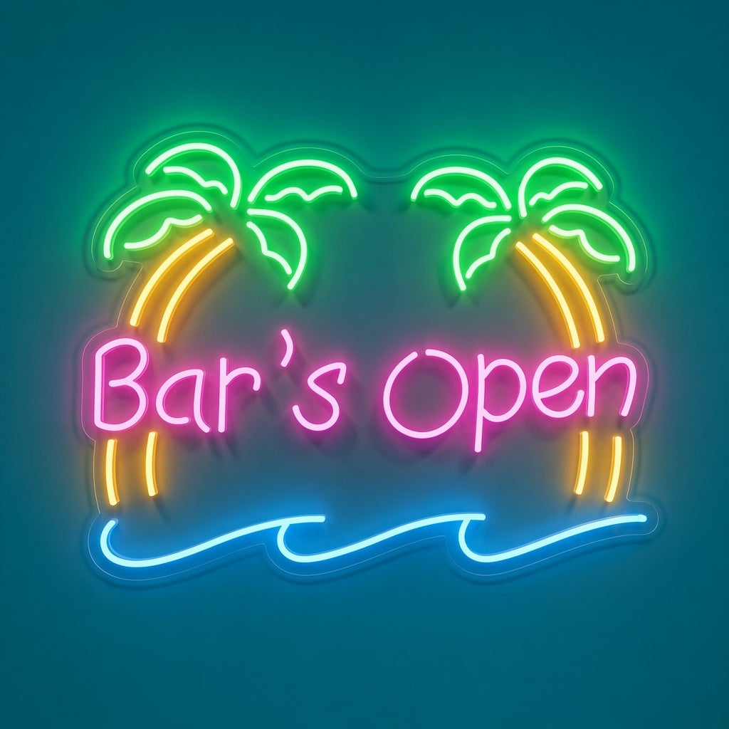 Bar's Open LED Neon Sign