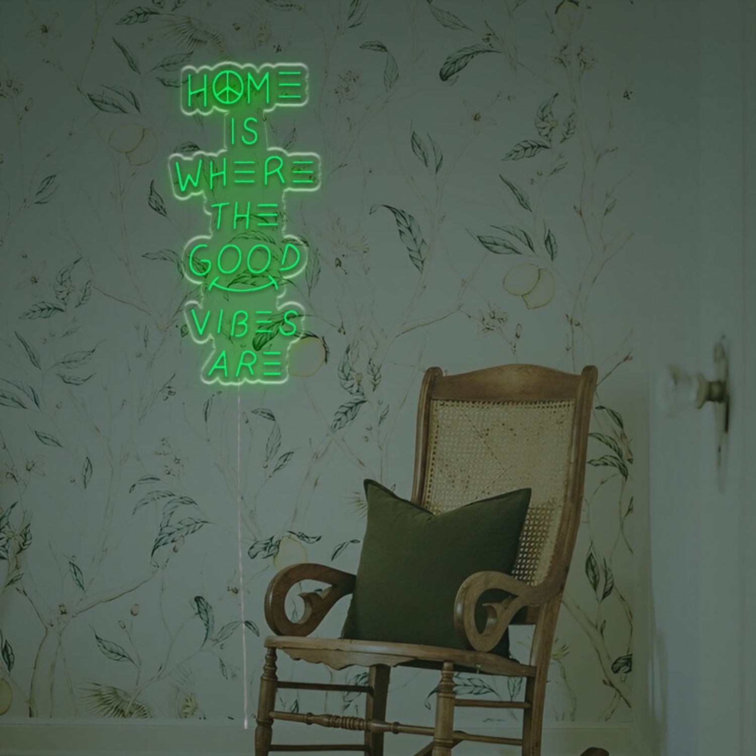 Bar Settings With Home Is Where The Good Vibe Are Led Neon Sign | Shineneon