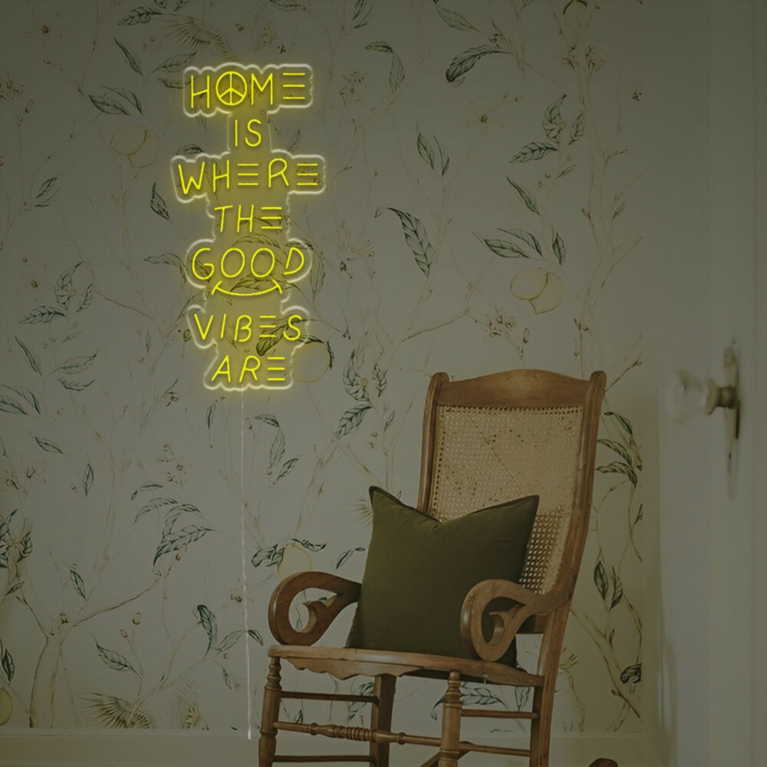 Bar Settings With Home Is Where The Good Vibe Are Led Neon Sign | Shineneon