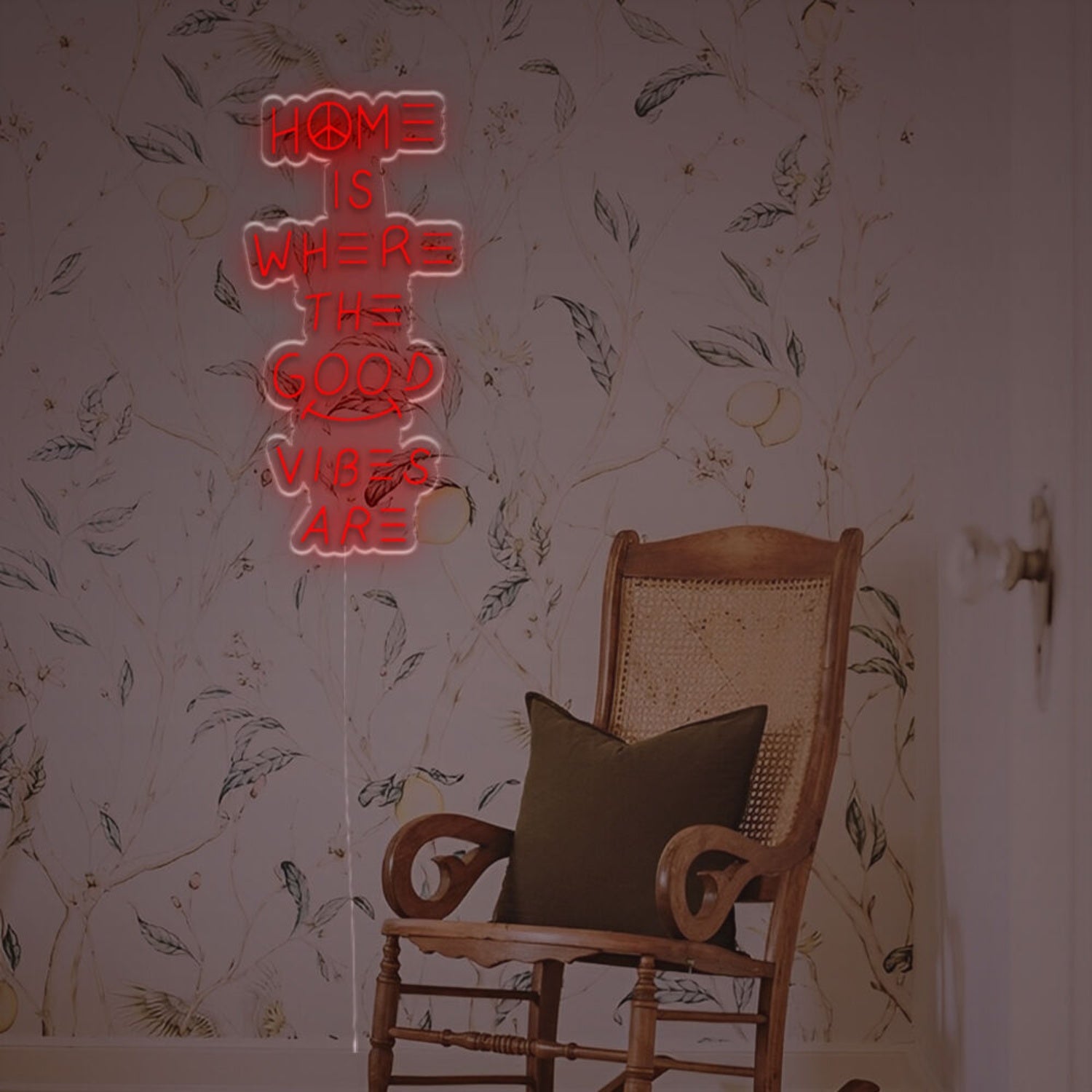 Bar Settings With Home Is Where The Good Vibe Are Led Neon Sign | Shineneon