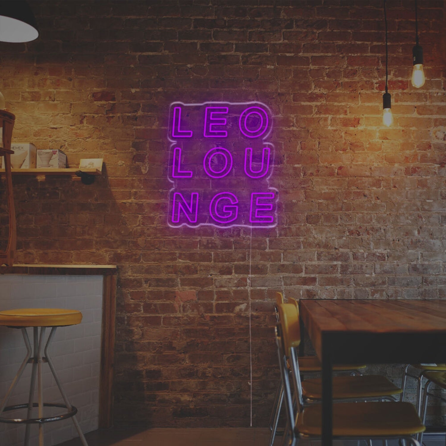 Bar Settings With Leolounge Led Neon Sign | Shineneon