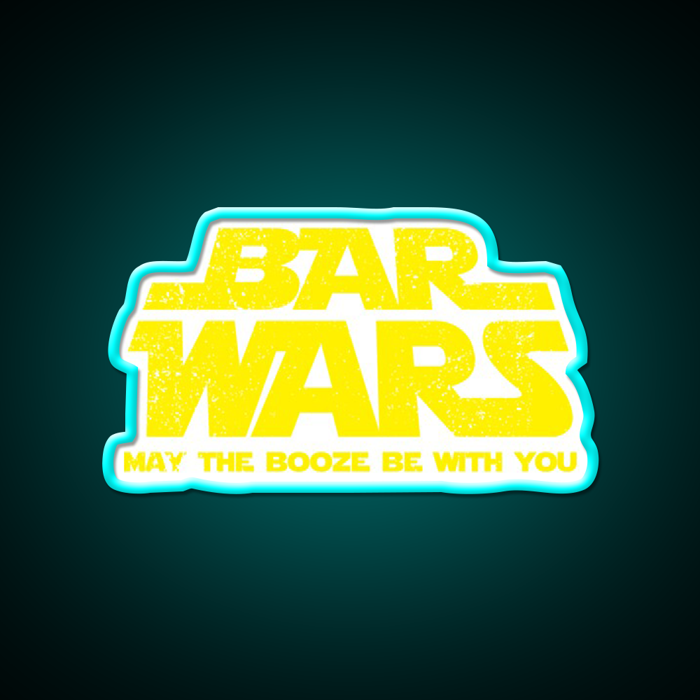 Bar Wars Beer Beer Lovers Funny Humor Man Cave Bar Led Neon Sign Rgb Color