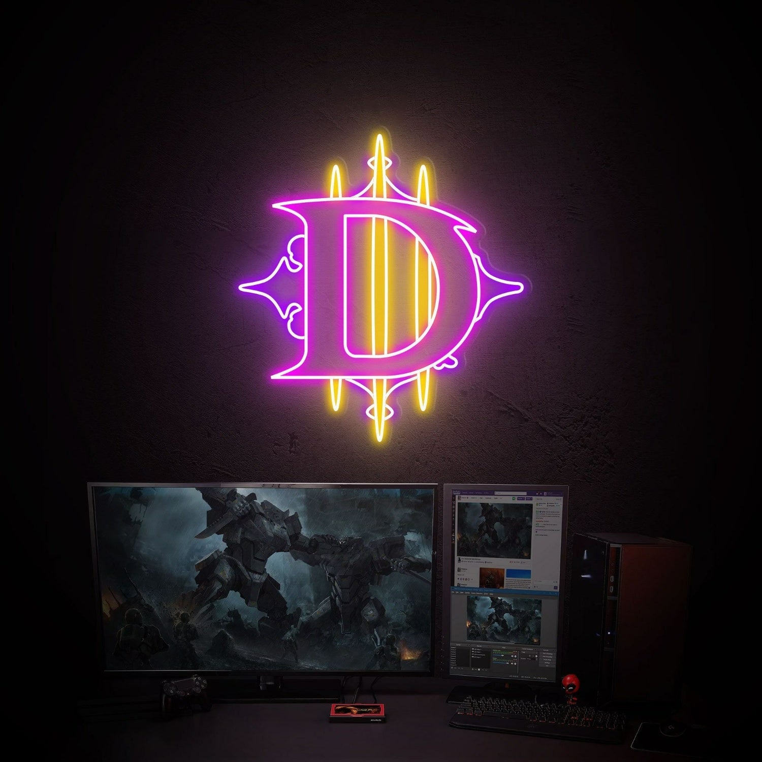 Bar With Diablo 3 Led Neon Sign Diablo Art Decor - Shineneon