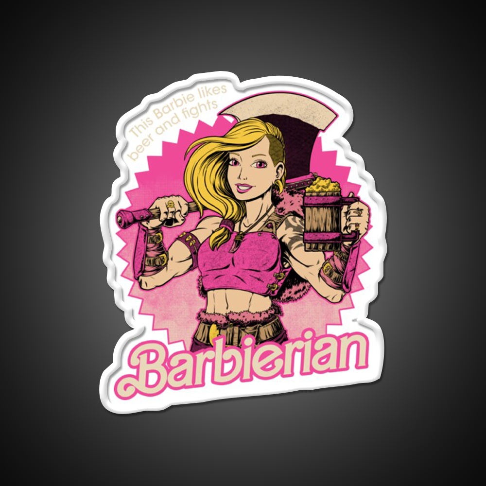 Barbarian Doll Powerful Rpg Doll Beer Bar Decor Led Neon Sign Rgb Color - LED neon sign view 11