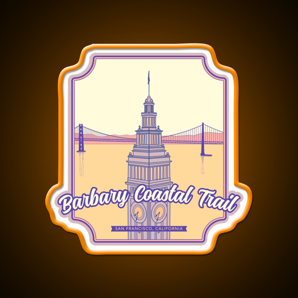 Barbary Coastal Trail San Francisco California Asian Cultural Led Neon Sign Rgb Color - LED neon sign view 6
