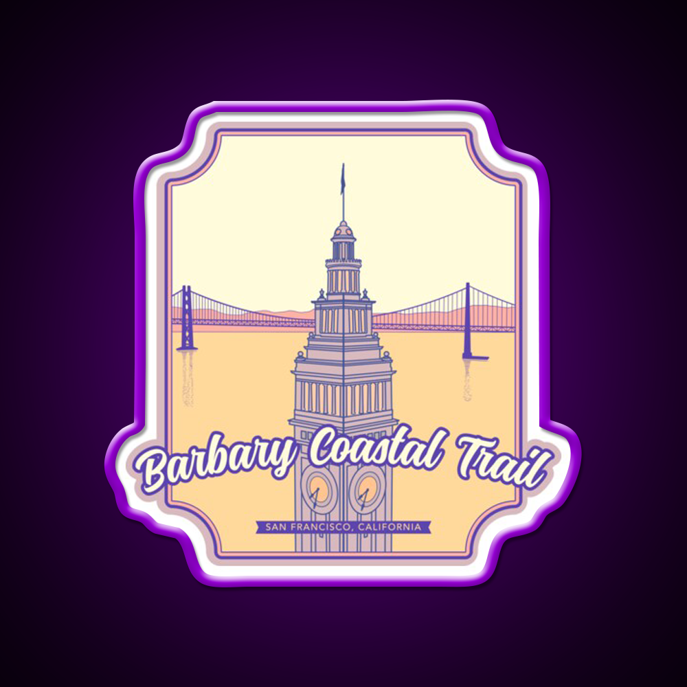 Barbary Coastal Trail San Francisco California Asian Cultural Led Neon Sign Rgb Color - LED neon sign view 9