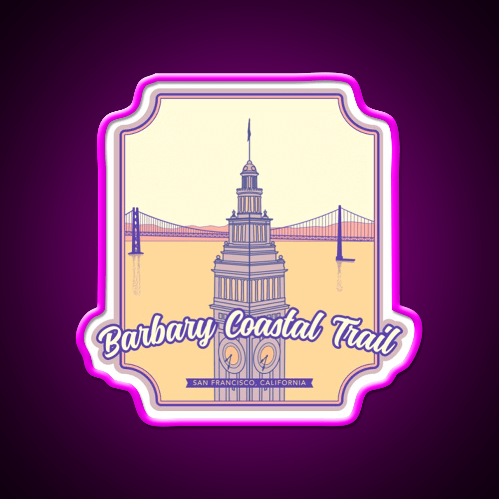 Barbary Coastal Trail San Francisco California Asian Cultural Led Neon Sign Rgb Color - Shineneon