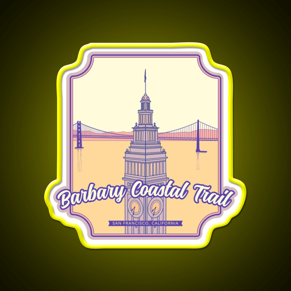 Barbary Coastal Trail San Francisco California Asian Cultural Led Neon Sign Rgb Color - Shineneon