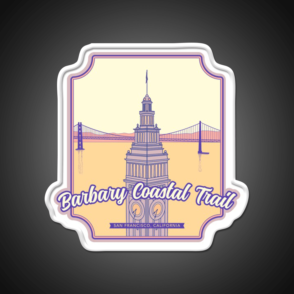 Barbary Coastal Trail San Francisco California Asian Cultural Led Neon Sign Rgb Color - Shineneon