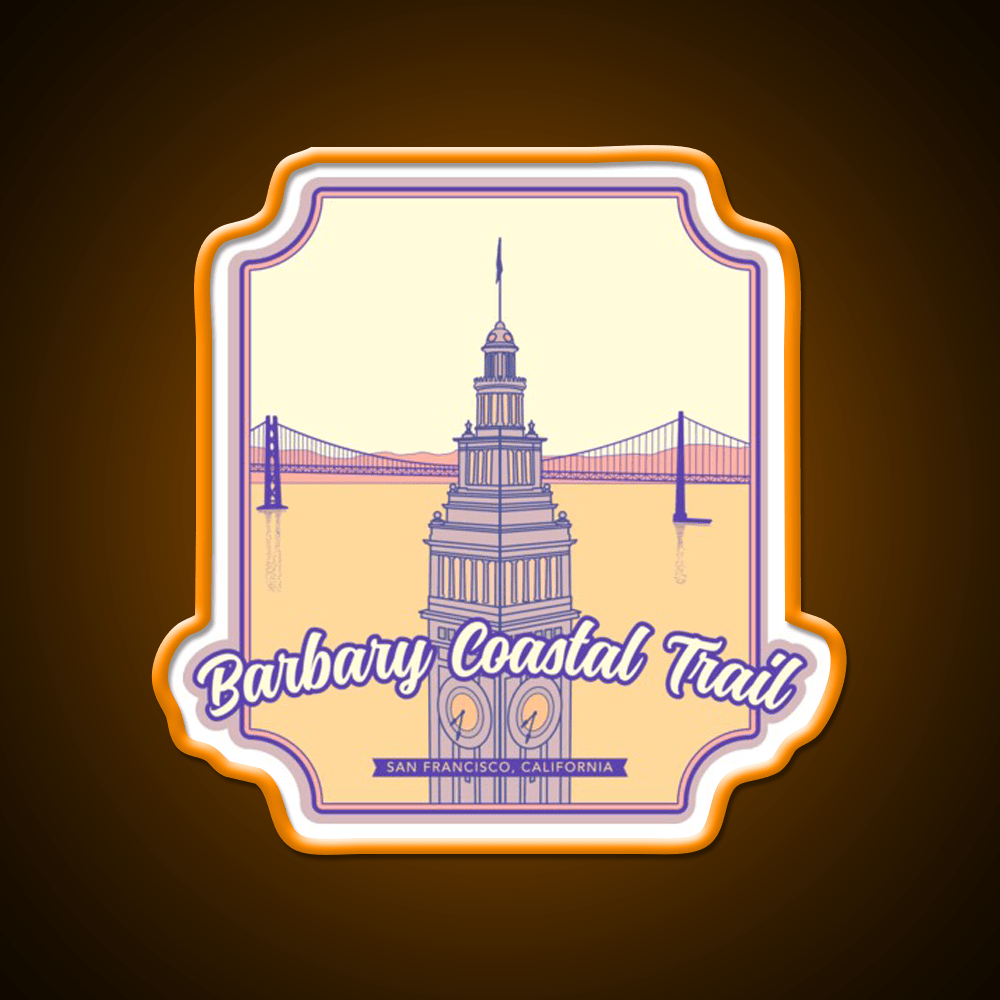 Barbary Coastal Trail San Francisco California Asian Cultural Led Neon Sign Rgb Color - Shineneon