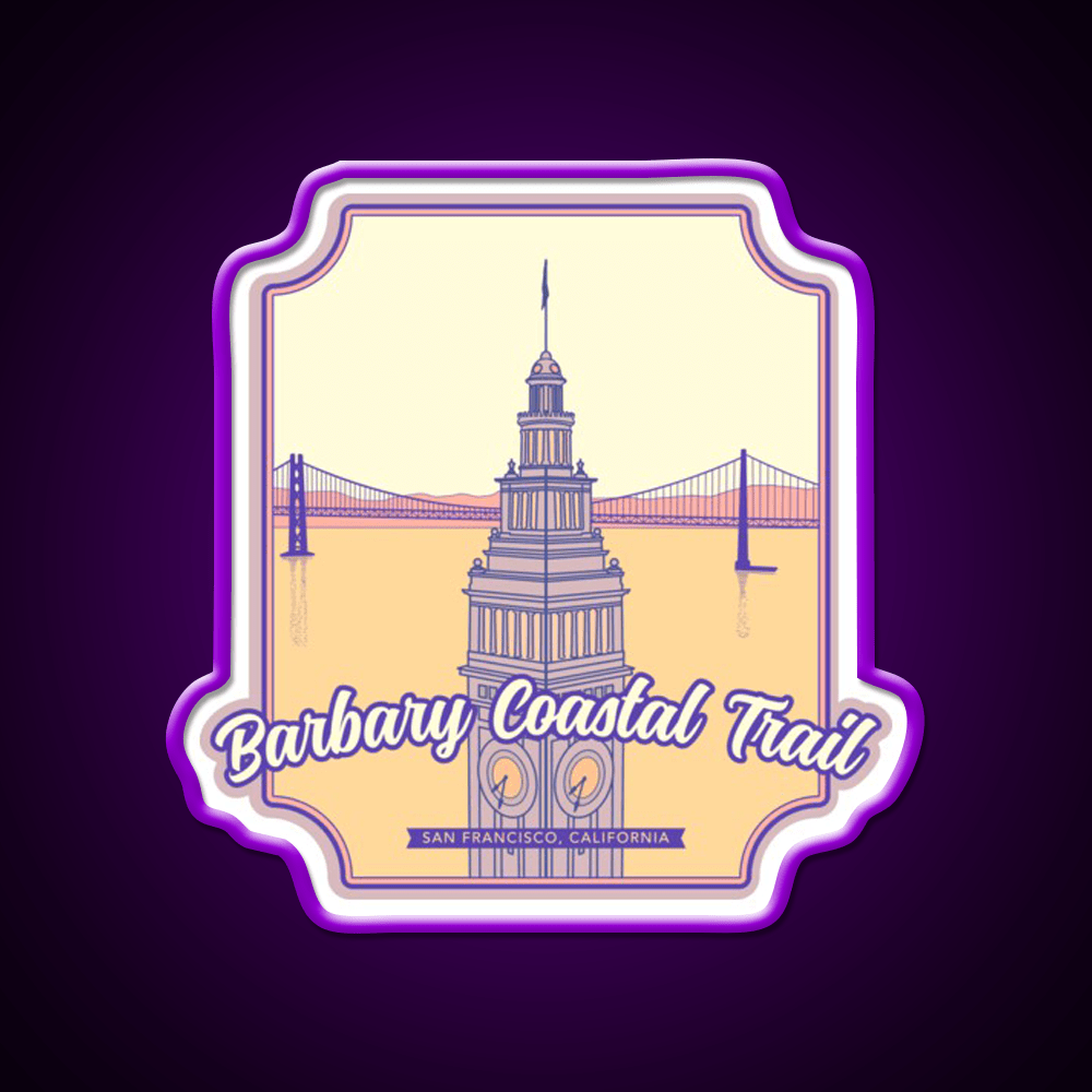 Barbary Coastal Trail San Francisco California Asian Cultural Led Neon Sign Rgb Color - Shineneon